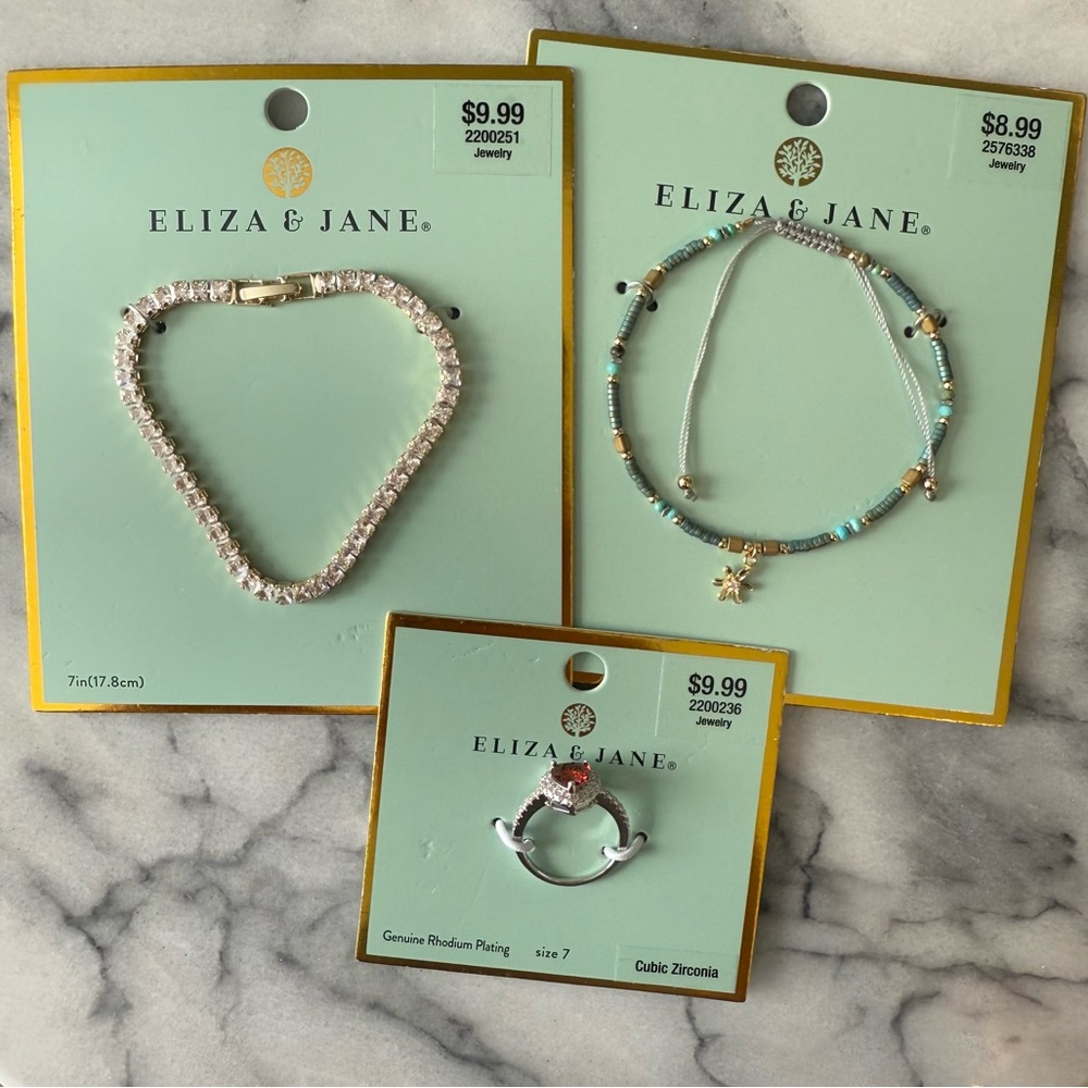 Eliza Jane Bundle - 2 Bracelets & 1 Ring NWT